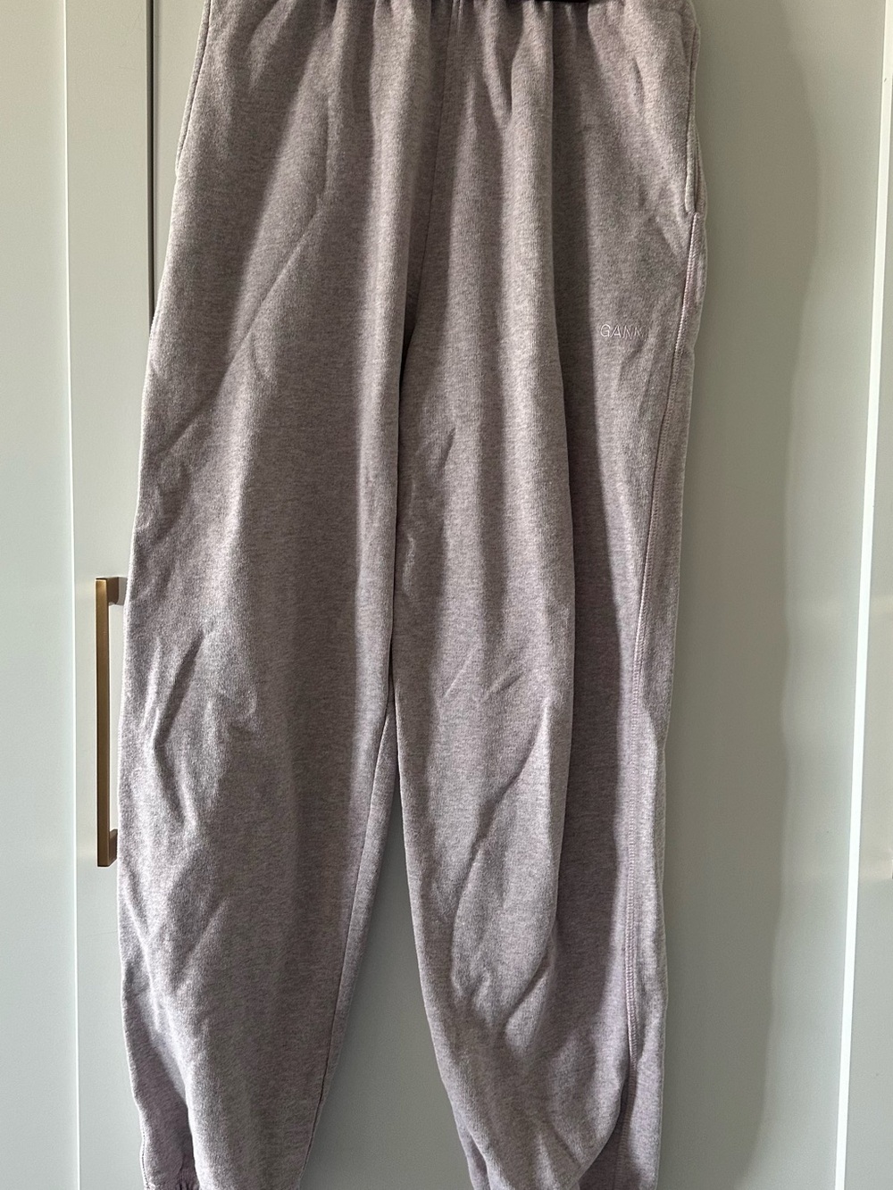 Ganni Pale Pink Fleece Hoodie